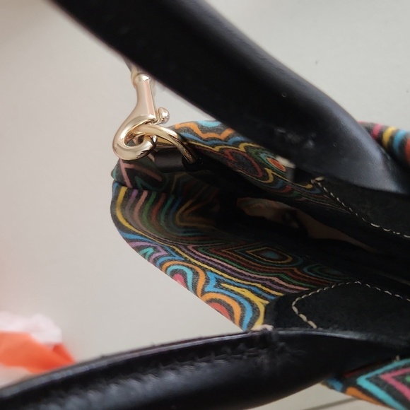 Dooney Bourke Purse vintage graffiti usa Faded and spots FLAWS y2k Vintage - Picture 12 of 17